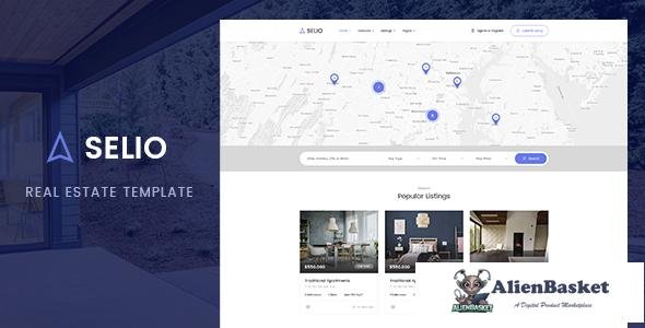 11669 Selio - Real Estate PSD Template 