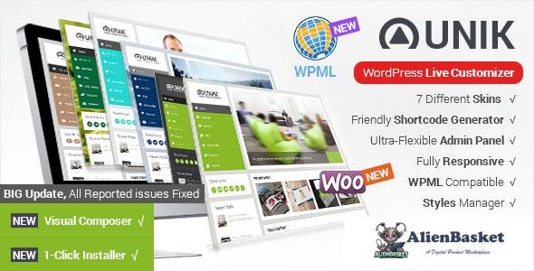 10141 Unik v1.8.7 - Ultra-Customizable WordPress Theme 