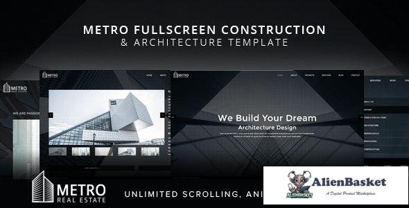 23665 Metro v1.0 - Fullscreen Construction and Architecture Template 