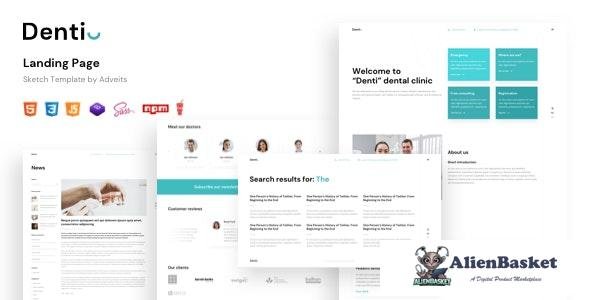 25725 Denti v1.0 - Landing page HTML Template 