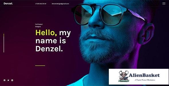 21766 Denzel. v1.0 - Onepage Personal HTML Template 