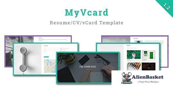 12413 MyVCard v1.2 - Responsive & Creative Resume/CV/vCard Template 