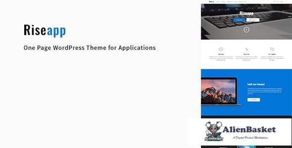 10531 Riseapp v1.0.1 - One Page Wordpress Theme for Applications 