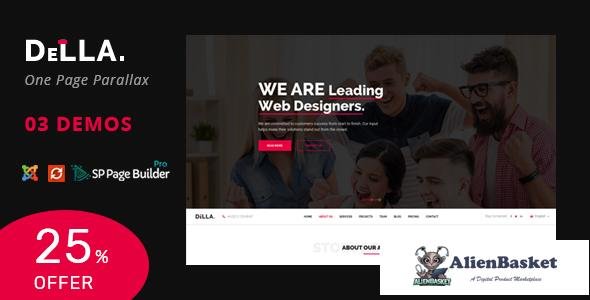 12262 Della v1.0 - One Page Joomla Template for Digital Agency 