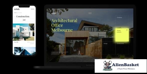 26640 Solab v1.0 - Minimalistic Template for Architectural Agency 