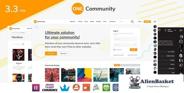 20249 OneCommunity v3.6.2.1 - BuddyPress Nouveau Community Theme 