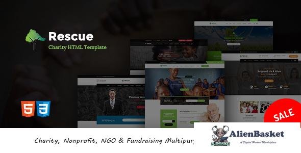 12409 Rescue - Charity, Nonprofit, NGO & Fundraising Multipurpose HTML5 Template 