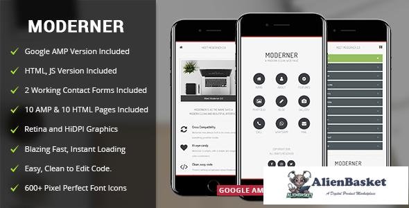 11756 Moderner Mobile v2.0 - Mobile Template & Google AMP 