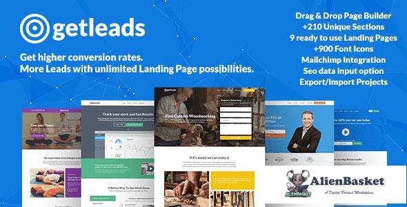 12814 Getleads v1.5.5 - Landing Page Pack with Page Builder 