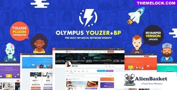 21186 Olympus v3.0 - Powerful BuddyPress Theme for Social Networking 