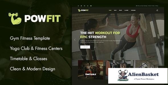 30424 PowFit v1.0 - Gym Fitness Joomla Template 