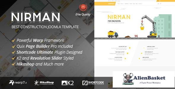 13310 Nirman v1.1.5 - Professional Construction Joomla Template 