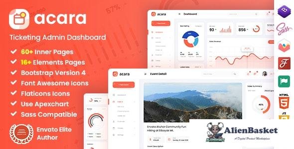 25946 Acara v1.0 - Ticketing Admin Dashboard Bootstrap HTML Template 