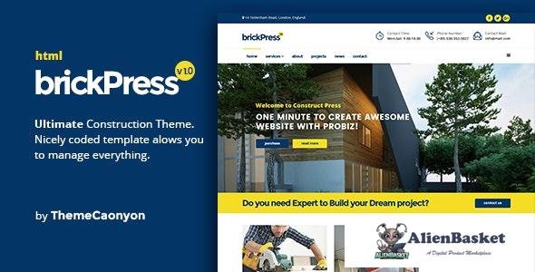 24523 BrickPress v1.0 - Construction & Building HTML5 Template 