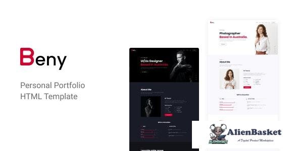 27285 Beny v1.0 - Personal Portfolio Template 