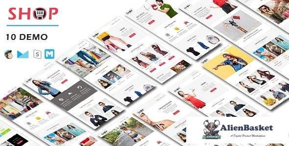 24151 SHOP v1.0 - Responsive Shopping Email Pack with Online StampReady & Mailchimp Builders 