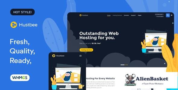 10456 Hustbee - Hosting HTML & WHMCS Template 