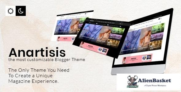 27382 Anartisis v2.0.0 - News & Magazine Blogger Theme 