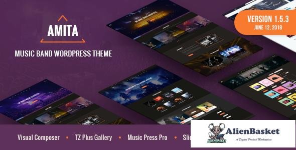 10878 AMITA v1.5.3 - Music Band WordPress Theme 