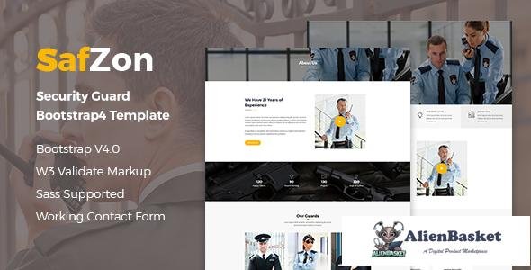 13174 SafZon - Security Guard Bootstrap 4 Template 