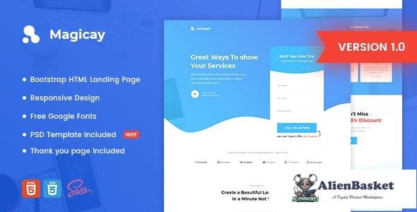 19938 Magicay v1.0 - Business HTML Landing Page Template 