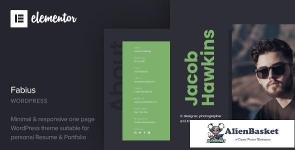 26459 Fabius v1.0 - Resume WordPress Theme 