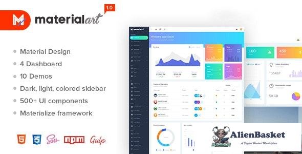 15836 Materialart v1.0 - Powerful Material Admin Template 