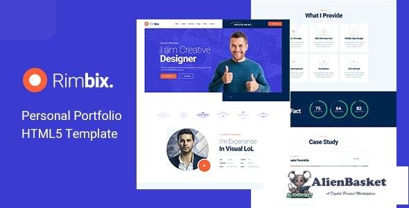 29171 Rimbix v1.0 - One Page Personal Portfolio HTML5 Template 