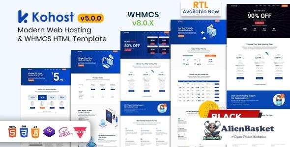 23850 Kohost v5.0.0 - Modern Web Hosting & WHMCS Template 