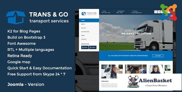 21464 TransGo v2.0 - Transport & Logistics Joomla Template 