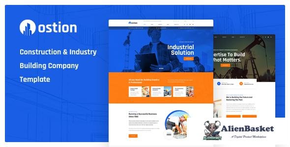 13194 Ostion - Construction & Industry Building Company PSD Template 