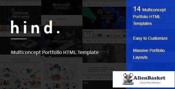 21524 Hind v1.0 - Multi-Concept Portfolio HTML Template 