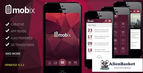 11519 Mobix v2.2 - HTML Mobile Template 