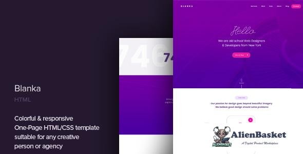 11103 Blanka - One Page HTML Template 