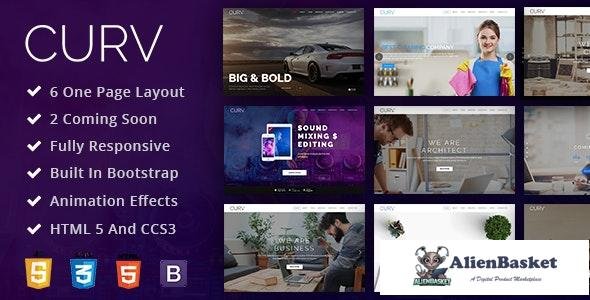 25999 CURV v1.0 - One Page Multipurpose Parallax 