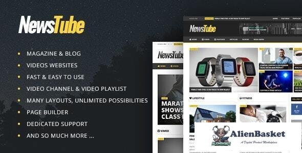 22159 NewsTube v1.5.3.0 - Magazine Blog & Video 
