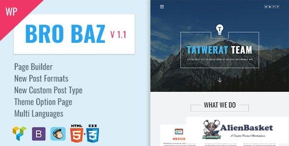 14701 BroBaz v1.1 - Corporate & Blog WordPress Theme 