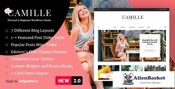 19923 Camille v2.0.1 - Personal & Magazine WordPress Theme 