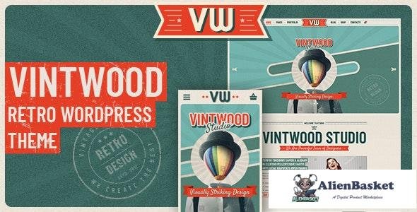 18012 VintWood v1.0.5 - a Vintage, Retro WordPress Theme 