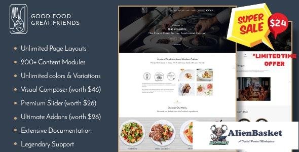 21423 Ratatouille v1.2.0 - Restaurant WordPress Theme 