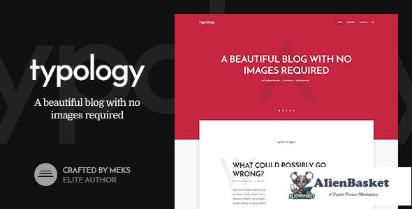 10783 Typology v1.5.2 - Text Based Minimal WordPress Blog Theme 