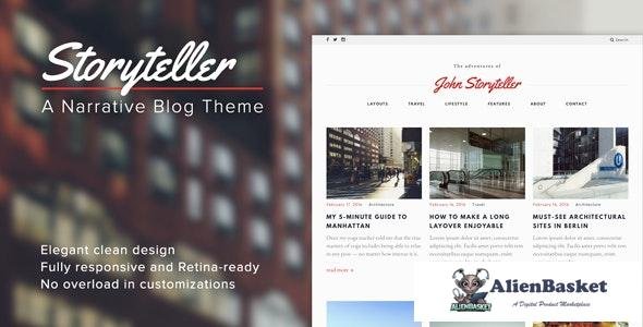 24902 Storyteller v1.5 - A Narrative WordPress Blog Theme 