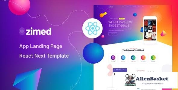 20566 Zimed v1.0 - React Next App Landing Page Template 