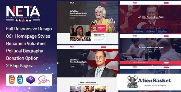 28535 Neta v1.0 - Election Campaign And Political Candidate HTML Template 