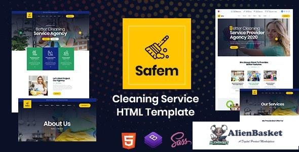 25105 Safem v1.0 - HTML Template for Cleaning Service 