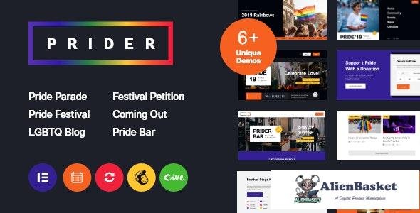 18877 Prider v1.0.1 - LGBT & Gay Rights Festival WordPress Theme + Bar 