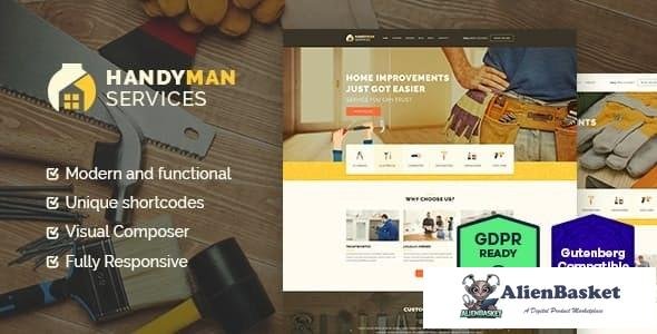 17556 Handyman v1.4 - Construction and Repair Services Building WordPress Theme 