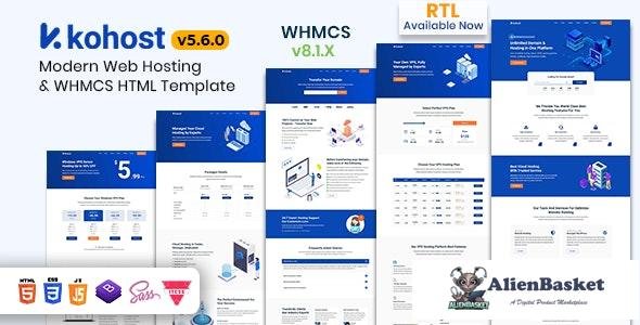 24640 Kohost v5.6.6 - Modern Web Hosting & WHMCS Template 