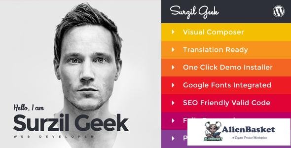 12575 Geek v1.5 - Personal Resume & Portfolio Theme 