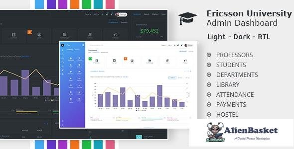 22513 Ericsson v1.0.0 - Admin Dashboard Template for University, school & college 